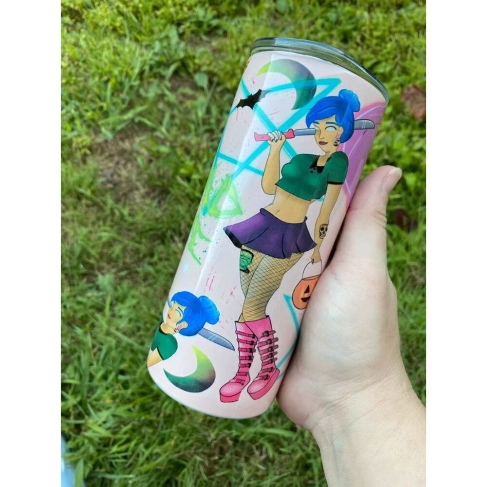 16 oz spooky tumbler